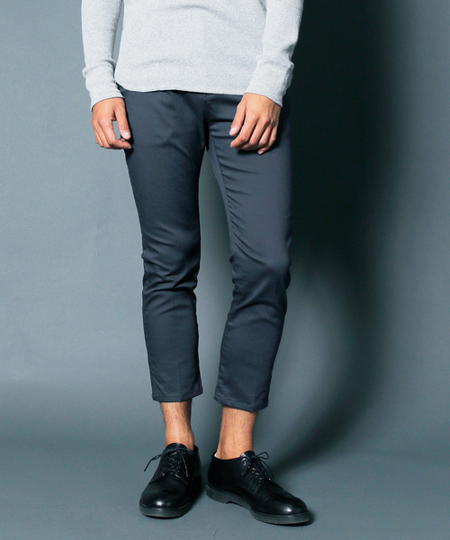 Magine(マージン)の「STRETCH TWILL CROPPED TAPERED 9L PANTS:ストレッチ ツイル クロップドテーパード9Lパンツ(チノパンツ・メンズ・チャコールグレー/ブラック/ベージュ/ネイビー・44/46/48)」の8枚目の写真