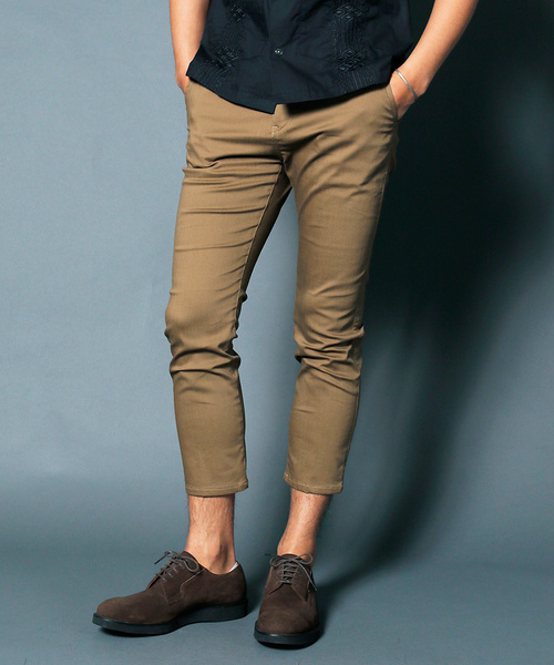 Magine(マージン)の「STRETCH TWILL CROPPED TAPERED 9L PANTS:ストレッチ ツイル クロップドテーパード9Lパンツ(チノパンツ・メンズ・チャコールグレー/ブラック/ベージュ/ネイビー・44/46/48)」の9枚目の写真