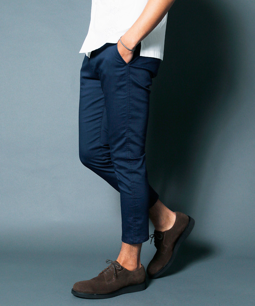 Magine(マージン)の「STRETCH TWILL CROPPED TAPERED 9L PANTS:ストレッチ ツイル クロップドテーパード9Lパンツ(チノパンツ・メンズ・チャコールグレー/ブラック/ベージュ/ネイビー・44/46/48)」の11枚目の写真