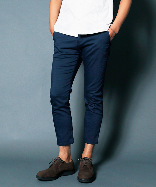 Magine(マージン)の「STRETCH TWILL CROPPED TAPERED 9L PANTS:ストレッチ ツイル クロップドテーパード9Lパンツ(チノパンツ・メンズ・チャコールグレー/ブラック/ベージュ/ネイビー・44/46/48)」の12枚目の写真