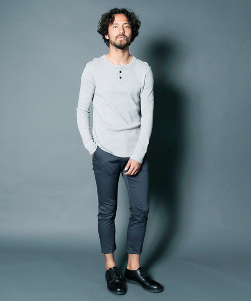 Magine(マージン)の「STRETCH TWILL CROPPED TAPERED 9L PANTS:ストレッチ ツイル クロップドテーパード9Lパンツ(チノパンツ・メンズ・チャコールグレー/ブラック/ベージュ/ネイビー・44/46/48)」の17枚目の写真