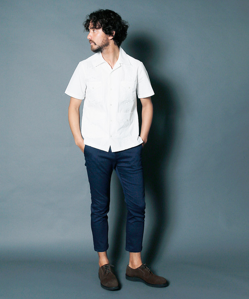 Magine(マージン)の「STRETCH TWILL CROPPED TAPERED 9L PANTS:ストレッチ ツイル クロップドテーパード9Lパンツ(チノパンツ・メンズ・チャコールグレー/ブラック/ベージュ/ネイビー・44/46/48)」の22枚目の写真