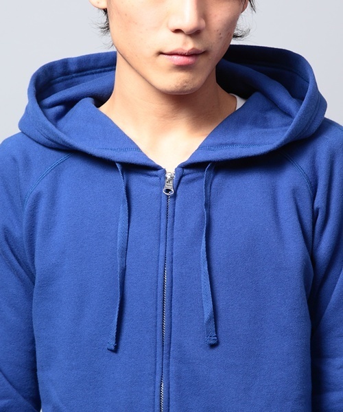 WEGO（ウィゴー）の「WEGO/裏毛カラーZIPパーカー（パーカー・メンズ・オフホワイト/ブラック/杢グレー/ケリー/ネイビー/マスタード/ピンク系その他/レッド・SMALL/MEDIUM/LARGE）」の14枚目の写真