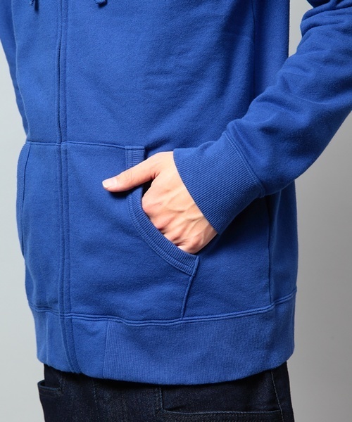 WEGO（ウィゴー）の「WEGO/裏毛カラーZIPパーカー（パーカー・メンズ・オフホワイト/ブラック/杢グレー/ケリー/ネイビー/マスタード/ピンク系その他/レッド・SMALL/MEDIUM/LARGE）」の15枚目の写真