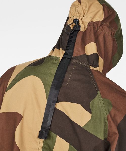 G-STAR(ジースター)の「Strett Hooded Parka(モッズコート・メンズ・グリーン系カモフラージュ・SMALL/MEDIUM/X-SMALL)」の4枚目の写真