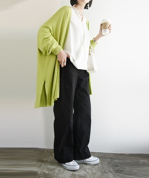 and it_(アンドイット)の「ストレッチツイルセミワイドパンツ(その他パンツ・レディース・ブラック/カーキ/ベージュ・LL/L/3L/M/4L)」の15枚目の写真