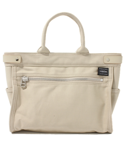PORTER（ポーター）の「PORTER GIRL NAKED TOTE BAG SMALL <B印 YOSHIDA SELECT>（トートバッグ・レディース・ベージュ/レッド/ネイビー・ONE SIZE）」の2枚目の写真