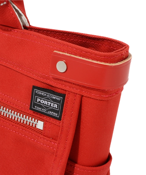 PORTER（ポーター）の「PORTER GIRL NAKED TOTE BAG SMALL <B印 YOSHIDA SELECT>（トートバッグ・レディース・ベージュ/レッド/ネイビー・ONE SIZE）」の7枚目の写真