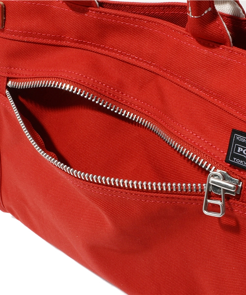 PORTER（ポーター）の「PORTER GIRL NAKED TOTE BAG SMALL <B印 YOSHIDA SELECT>（トートバッグ・レディース・ベージュ/レッド/ネイビー・ONE SIZE）」の9枚目の写真