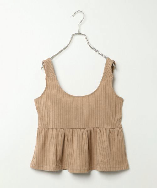 VENCEEXCHANGE（ヴァンスエクスチェンジ）の「リブトップス（Tシャツ/カットソー・レディース・グレー/ブラック/ベージュ/ボルドー・M）」の3枚目の写真