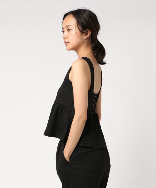 VENCEEXCHANGE（ヴァンスエクスチェンジ）の「リブトップス（Tシャツ/カットソー・レディース・グレー/ブラック/ベージュ/ボルドー・M）」の5枚目の写真