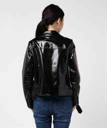 hysteric ライダース風ブルゾン HYSTERIC GLAMOUR - ライダースブルゾン / ブラック | Tempt