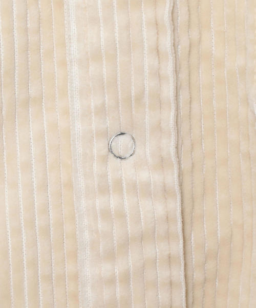 H　BEAUTY&YOUTH UNITED ARROWS（エイチビューティーアンドユースユナイテッドアローズ）の「＜H＞WASHED CORDUROY CPO SHIRT/シャツ（シャツ/ブラウス・メンズ・ダークグリーン/ナチュラル/ライトブルー・SMALL/MEDIUM/LARGE）」の8枚目の写真