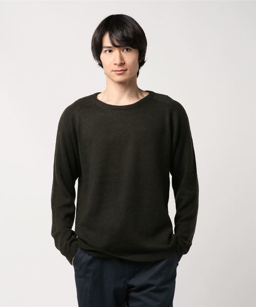 SEVENDAYS=SUNDAY（セブンデイズサンデイ）の「・ウォッシャブルラムウール混ニットプルオーバー（ニット/セーター・メンズ・ベージュ/パープル/ネイビー/グレー/カーキ/オレンジ・M/L）」の4枚目の写真