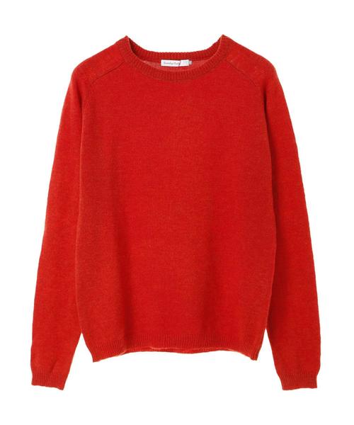 SEVENDAYS=SUNDAY（セブンデイズサンデイ）の「・ウォッシャブルラムウール混ニットプルオーバー（ニット/セーター・メンズ・ベージュ/パープル/ネイビー/グレー/カーキ/オレンジ・M/L）」の10枚目の写真