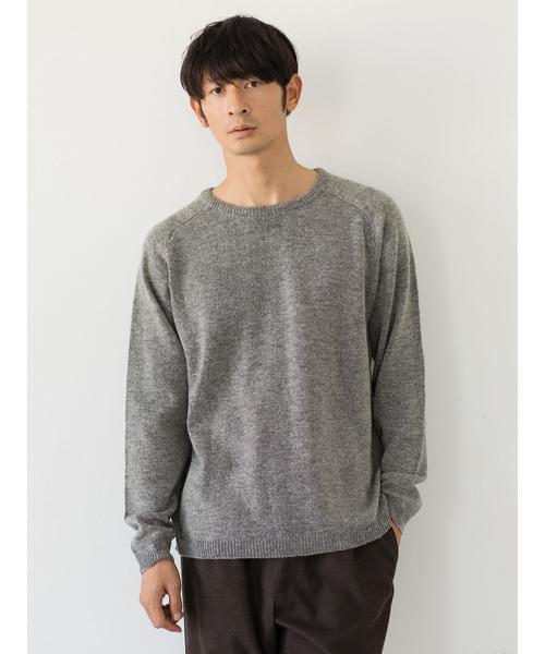 SEVENDAYS=SUNDAY（セブンデイズサンデイ）の「・ウォッシャブルラムウール混ニットプルオーバー（ニット/セーター・メンズ・ベージュ/パープル/ネイビー/グレー/カーキ/オレンジ・M/L）」の14枚目の写真