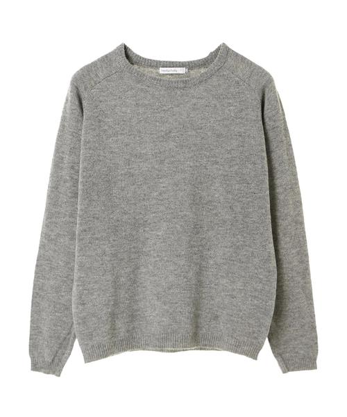 SEVENDAYS=SUNDAY（セブンデイズサンデイ）の「・ウォッシャブルラムウール混ニットプルオーバー（ニット/セーター・メンズ・ベージュ/パープル/ネイビー/グレー/カーキ/オレンジ・M/L）」の7枚目の写真