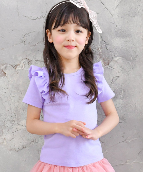 Bee des Bee（ビーデスビー）の「選べるデザイン 半袖Tシャツ（Tシャツ/カットソー・キッズ・ネイビー/ピンク/サックスブルー/ミント/ラベンダー/ブルー系その他/ホワイト×ブラック/ピンク系その他/ブルー系その他2/パープル系その他/ブルー系その他3/ブルー系その他4/パープル系その他2/イエロー/ブルー系その他5/チャコール/コバルトブルー・90cm/110cm/100cm/120cm/130cm/140cm/150cm）」の12枚目の写真