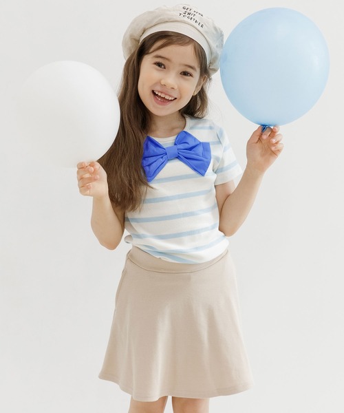 Bee des Bee（ビーデスビー）の「選べるデザイン 半袖Tシャツ（Tシャツ/カットソー・キッズ・ネイビー/ピンク/サックスブルー/ミント/ラベンダー/ブルー系その他/ホワイト×ブラック/ピンク系その他/ブルー系その他2/パープル系その他/ブルー系その他3/ブルー系その他4/パープル系その他2/イエロー/ブルー系その他5/チャコール/コバルトブルー・90cm/110cm/100cm/120cm/130cm/140cm/150cm）」の11枚目の写真