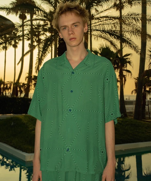 MYne（マイン）の「【MYne】 ネオン開襟シャツ（シャツ/ブラウス・メンズ・レッド/グリーン・S/M/L）」の21枚目の写真