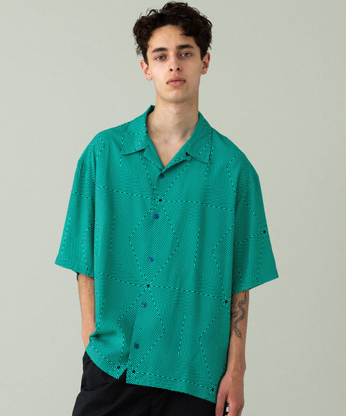 MYne（マイン）の「【MYne】 ネオン開襟シャツ（シャツ/ブラウス・メンズ・レッド/グリーン・S/M/L）」の16枚目の写真