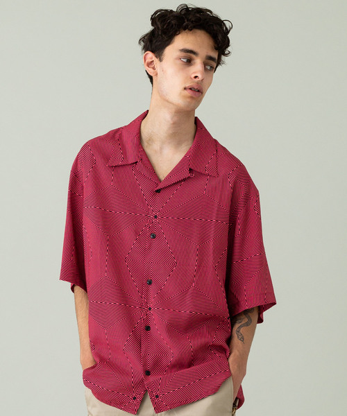 MYne（マイン）の「【MYne】 ネオン開襟シャツ（シャツ/ブラウス・メンズ・レッド/グリーン・S/M/L）」の11枚目の写真