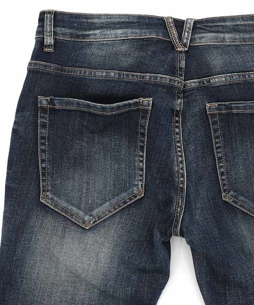 Ressaca(レサーカ)の「ダメージデニムバイカーストレッチパンツ(デニムパンツ・メンズ・インディゴブルー/ブルー/ライトグレー・M/L/XL)」の22枚目の写真