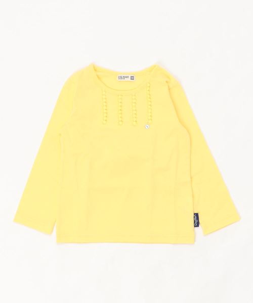 RAGMART（ラグマート）の「ロングスリーブTシャツ（Tシャツ/カットソー・キッズ・オフホワイト/ピンク/イエロー・110cm/100cm/120cm/130cm）」の2枚目の写真