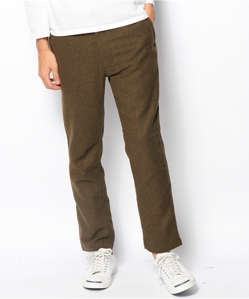 CIAOPANIC(チャオパニック)の「【Ciaopanic】 ソフトメランジウールクロップドパンツ(その他パンツ・メンズ・カーキ/ブラック/ネイビー/グレー・SMALL/MEDIUM/LARGE)」の1枚目の写真