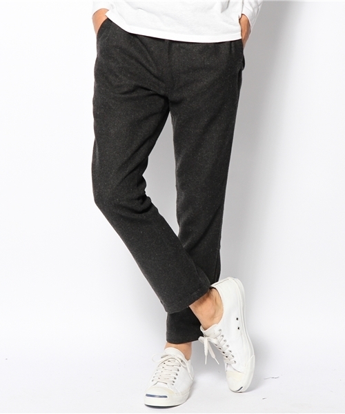 CIAOPANIC(チャオパニック)の「【Ciaopanic】 ソフトメランジウールクロップドパンツ(その他パンツ・メンズ・カーキ/ブラック/ネイビー/グレー・SMALL/MEDIUM/LARGE)」の2枚目の写真