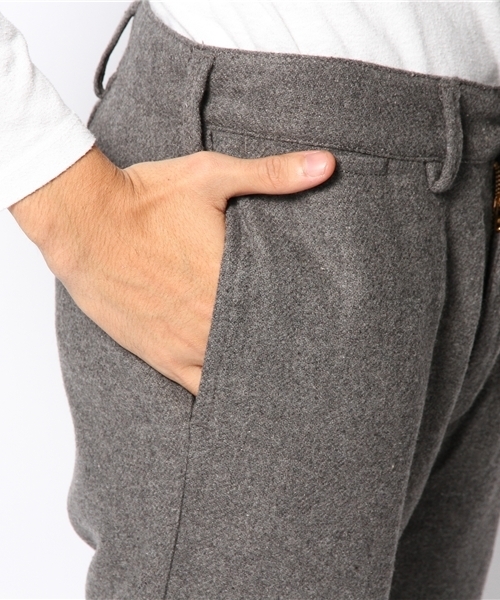 CIAOPANIC(チャオパニック)の「【Ciaopanic】 ソフトメランジウールクロップドパンツ(その他パンツ・メンズ・カーキ/ブラック/ネイビー/グレー・SMALL/MEDIUM/LARGE)」の9枚目の写真