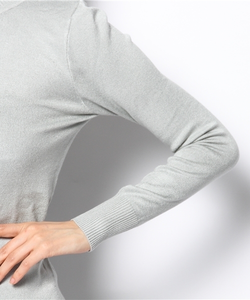 WEGO（ウィゴー）の「WEGO/リブタートルセーター（ニット/セーター・レディース・ホワイト/ブラック/グレー/ネイビー/ロイヤルブルー/ワイン・FREE）」の11枚目の写真