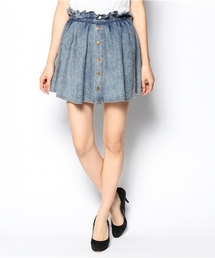 WEGO | WEGO/デニム前ボタンフレアスカート(デニムスカート)