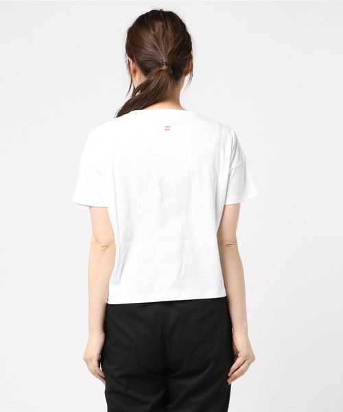 BILLABONG（ビラボン）の「半袖Tシャツ BILLABONG AJ013-231（Tシャツ/カットソー・レディース・ホワイト/ブラック/ピンク・M/L）」の5枚目の写真