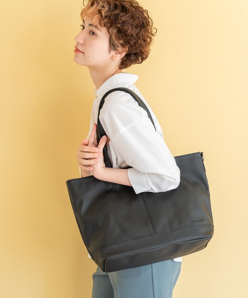 DEVICE(デバイス)の「Control シンプル 合皮 ビジネス センター 刺繍 デザイン ミニ トートバッグ(トートバッグ・メンズ・ブラック/ネイビー/ブラウン/キャメル・FREE)」の20枚目の写真