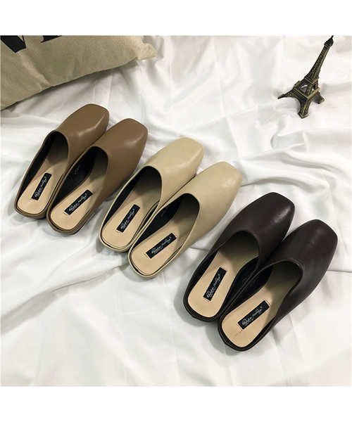 chuclla（チュクラ）の「【chuclla】バブーシュ スクエア フラットシューズ chw745（スリッポン・レディース・ベージュ/ブラウン/モカ・38/39/36/37/35）」の5枚目の写真