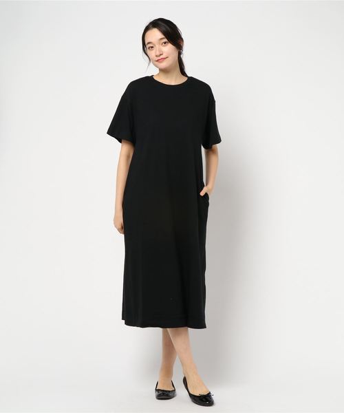 ミスコンドレス・パーティードレス（アズール） HALF SLEEVE T/DRESS / ハーフスリーブTドレス（ワンピース