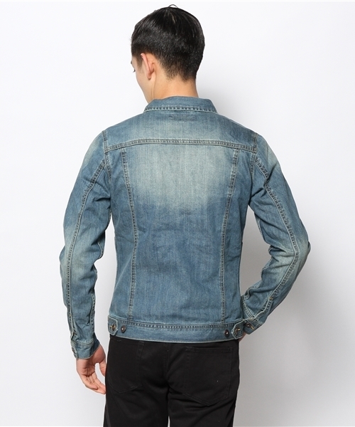 WEGO（ウィゴー）の「WEGO/インディゴデニムGジャン（デニムジャケット・メンズ・ブルー/ネイビー・LARGE/MEDIUM/X-LARGE）」の5枚目の写真