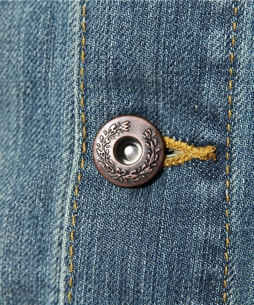 WEGO（ウィゴー）の「WEGO/インディゴデニムGジャン（デニムジャケット・メンズ・ブルー/ネイビー・LARGE/MEDIUM/X-LARGE）」の11枚目の写真