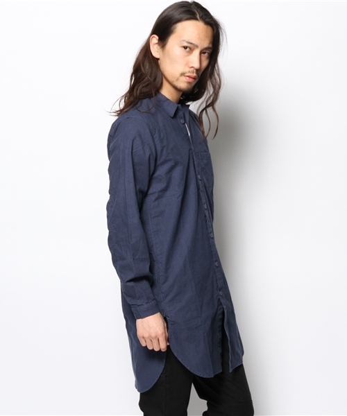 CIAOPANIC（チャオパニック）の「【Ciaopanic】　SWDグランパシャツ（シャツ/ブラウス・メンズ・ホワイト/ネイビー/グレー・FREE）」の6枚目の写真