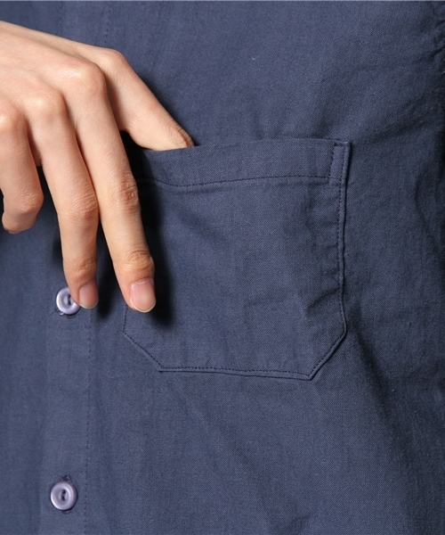 CIAOPANIC（チャオパニック）の「【Ciaopanic】　SWDグランパシャツ（シャツ/ブラウス・メンズ・ホワイト/ネイビー/グレー・FREE）」の11枚目の写真