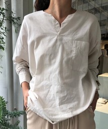TODAYFUL | キーネックラフシャツ(シャツ/ブラウス)