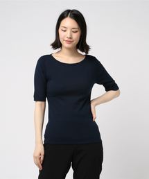 ヘリテージニット エルボースリーブTシャツ
