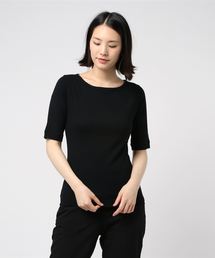 ヘリテージニット エルボースリーブTシャツ