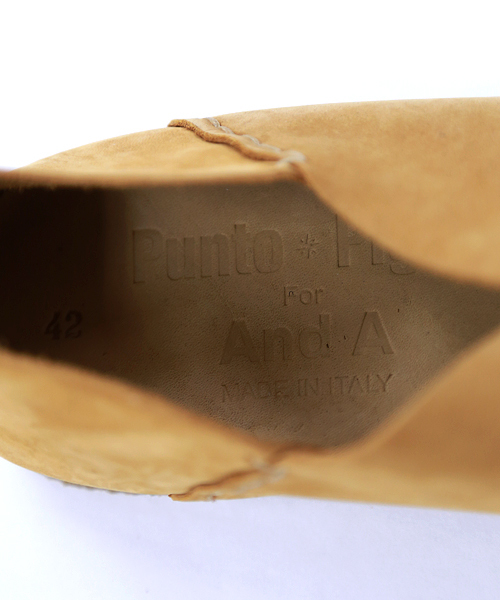 punto pigro（プントピグロ）の「ヌバックスリッポン (PUNTO PIGRO)（その他シューズ・メンズ・ホワイト/ネイビー/キャメル・27.5/26.5）」の8枚目の写真