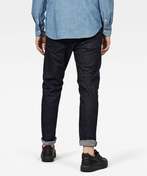 G-STAR(ジースター)の「3301 SLIM JEANS/スリムテーパード(デニムパンツ・メンズ・ダークインディゴブルー・27/30/28/30/34/32/29/30/30/30/31/30/32/30/33/30/34/30/36/32/38/32/27/32/28/32/29/32/30/32)」の2枚目の写真