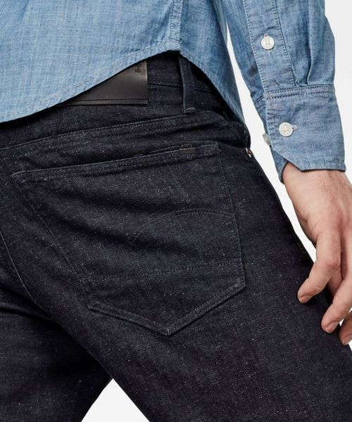 G-STAR(ジースター)の「3301 SLIM JEANS/スリムテーパード(デニムパンツ・メンズ・ダークインディゴブルー・27/30/28/30/34/32/29/30/30/30/31/30/32/30/33/30/34/30/36/32/38/32/27/32/28/32/29/32/30/32)」の3枚目の写真