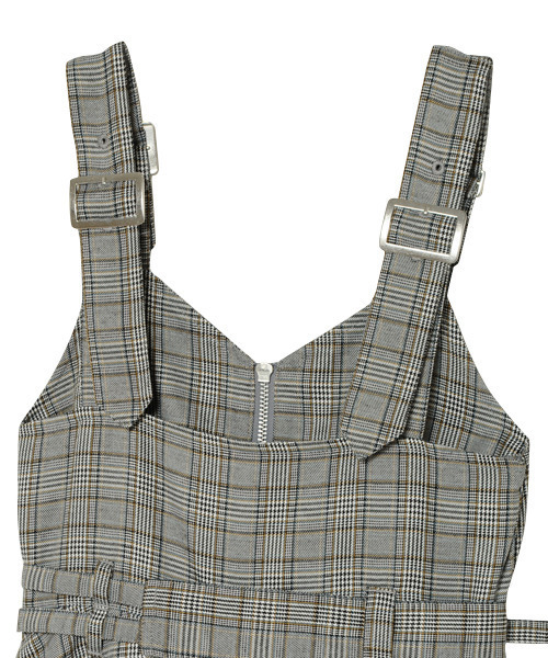 Candy Stripper CHECK BELTED ドレス ワンピース Candy Stripper（キャンディストリッパー）の「CHECK BELTED