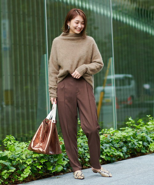 DouDou(ドゥドゥ)の「フェレットタートル(ニット/セーター・レディース・モカ/ベージュ/サックスブルー・FREE)」の10枚目の写真