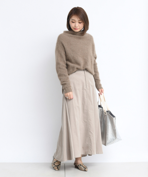 DouDou(ドゥドゥ)の「フェレットタートル(ニット/セーター・レディース・モカ/ベージュ/サックスブルー・FREE)」の16枚目の写真